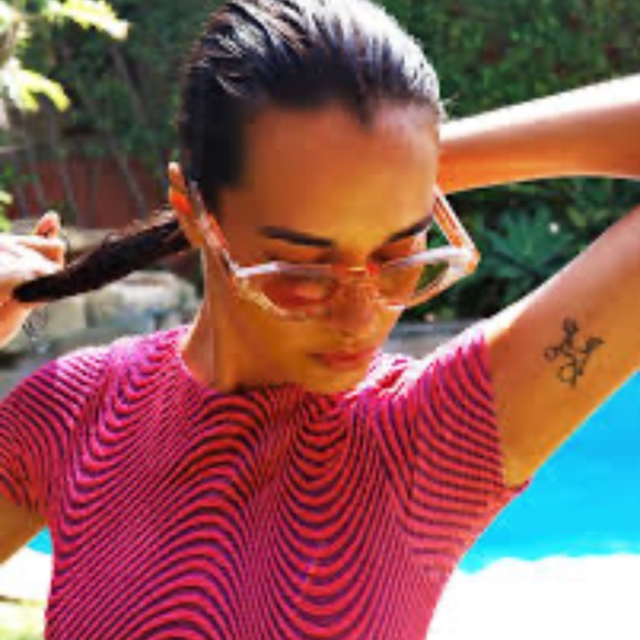CULT GAIA X THIERRY LASRY Jaya Pink Sunglasses
